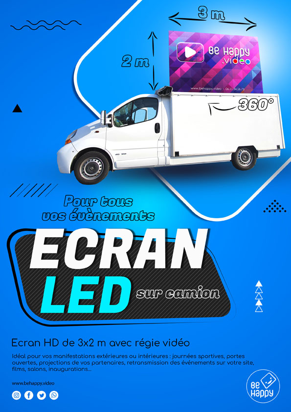Camion LED BE HAPPY
